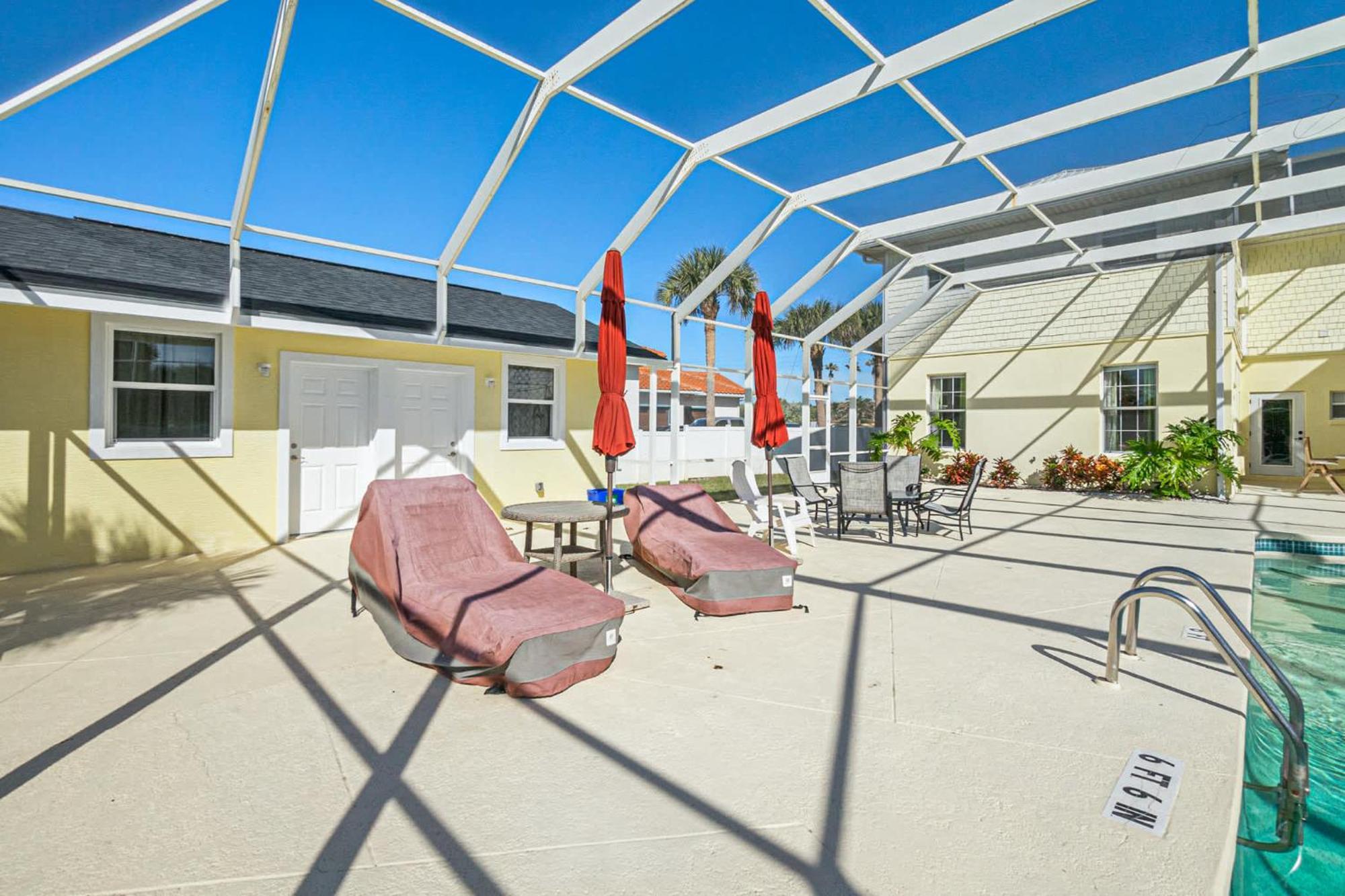 Flagler Beach Bed And Breakfast Pool Bbq Suite מראה חיצוני תמונה