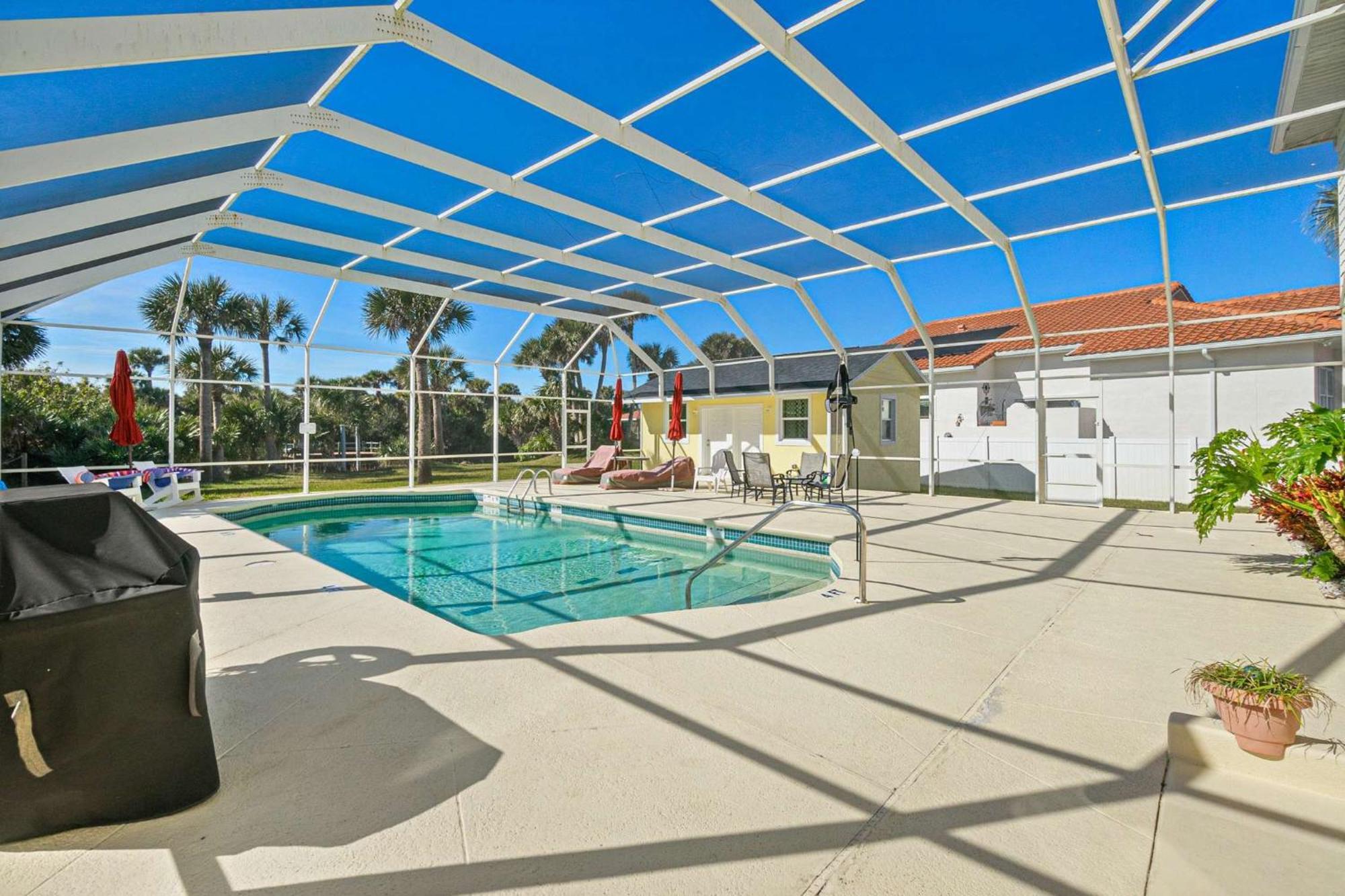 Flagler Beach Bed And Breakfast Pool Bbq Suite מראה חיצוני תמונה